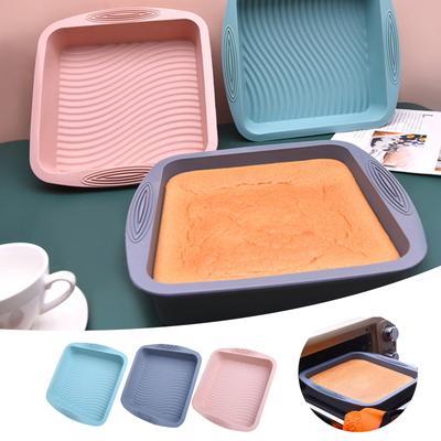 Moule à Gâteau Carré Antiadhésif Moule Carré en Silicone Plaque de Cuisson Outils de Pâtisserie Moule Pour Gâteau Résistant à la Chaleur Moule à Pain