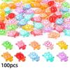 100 Pezzi Mini Tartarughe in Resina Tartarughe Luminose al Buio Miniaturine di Tartaruga Multifunzione Luminose al Buio per Micro Paesaggistica