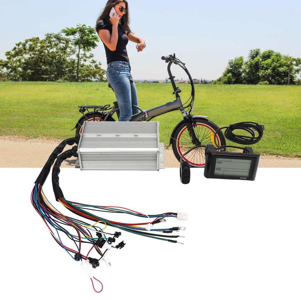 48V 60V 1500W Controller LCD Display Professional Bike Brushless Motor Controller Kit for Electric Bicycle Scooter