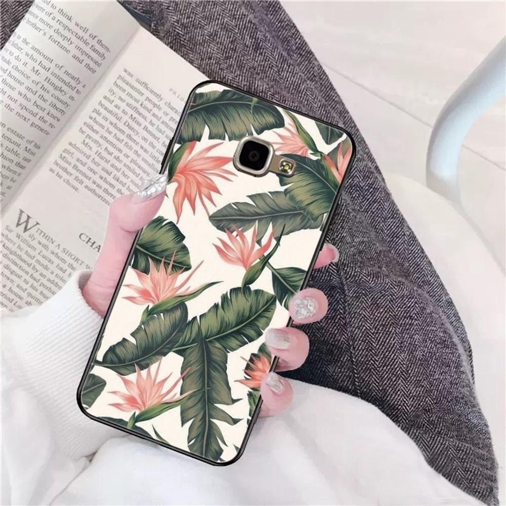 Leaves Monstera Green Phone Case For Samsung A 10 11 12 13 20 21 22 30 31 32 40 51 52 53 70 71 72 73 91 13 Shell