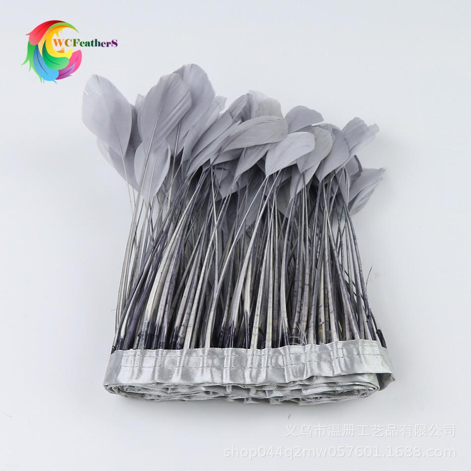 

Goose Feather Torn Big Floating Cloth Edge Clothing Accessories Material Goose Feather 2 Meters/Bag Wedding Dress Accessories Diy светло-серый