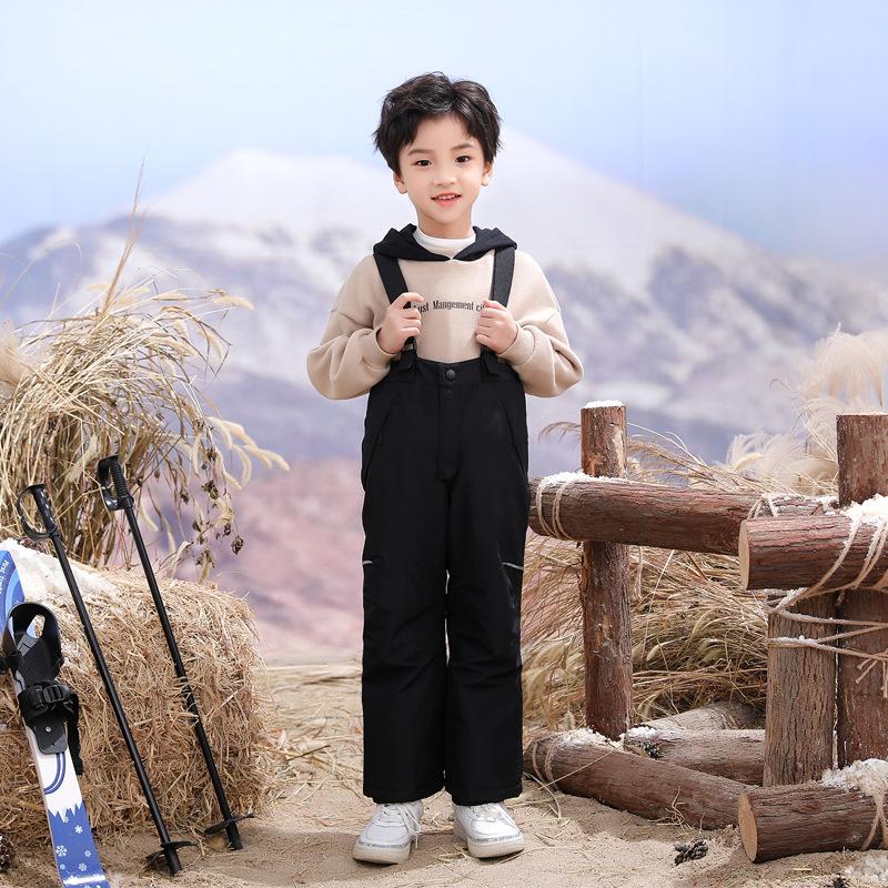 Waterproof Sport Girl Snow Pants Warm Boy Ski Trousers Winter Outdoor Children Overalls Windproof Mountain Kids Jumpsuit Clothes