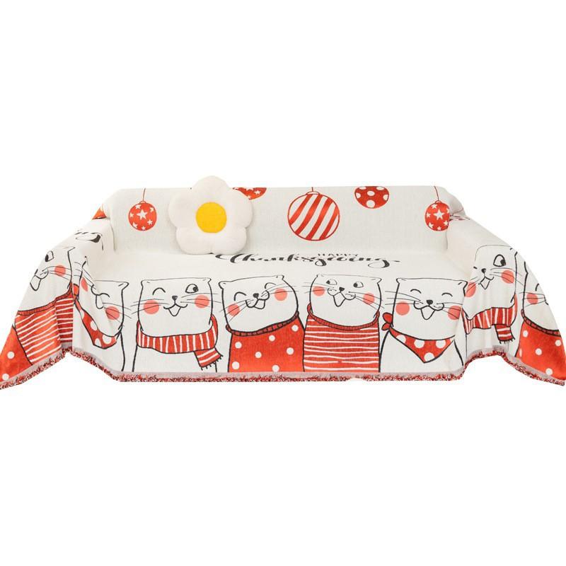 Cartoon Chenille Sofabezug Stoff Handtuch Leichter Luxus Hoher Sinn Kratzfest Sofakissen Vier Jahreszeiten Universal Sofabezug Decke