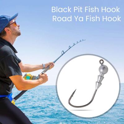 5 Stück Widerhaken Angelhaken Köderhalterhaken Süßwasser Salzwasser Angelhaken für Garnelenköder Barsch Karpfen Wels Köder