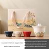 National Trend Ceramic Travel Tea Set - Portable Business Souvenir, Cultural Creative Gift with Custom Logo Option