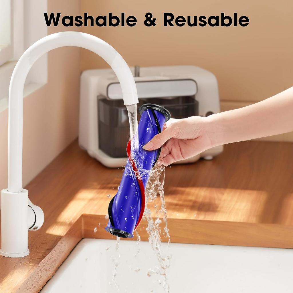 Vacuum Cleaner Replacement for V7 V8 V10 V11 V15 Direct Drive Head for Cordless Stick Vacuum Cleaners with LED Headlights 270° Torque Brush Head for