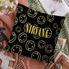 N-Nirvana American Rock Band Cushion Cover Decorative Pillow Sofa Home Decor Case Pillow Cases