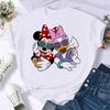 2025 New Popular Kawaii Disney T-shirt Cartoon Women Disney T-shirt Fun Top Fashion Women's T-shirt