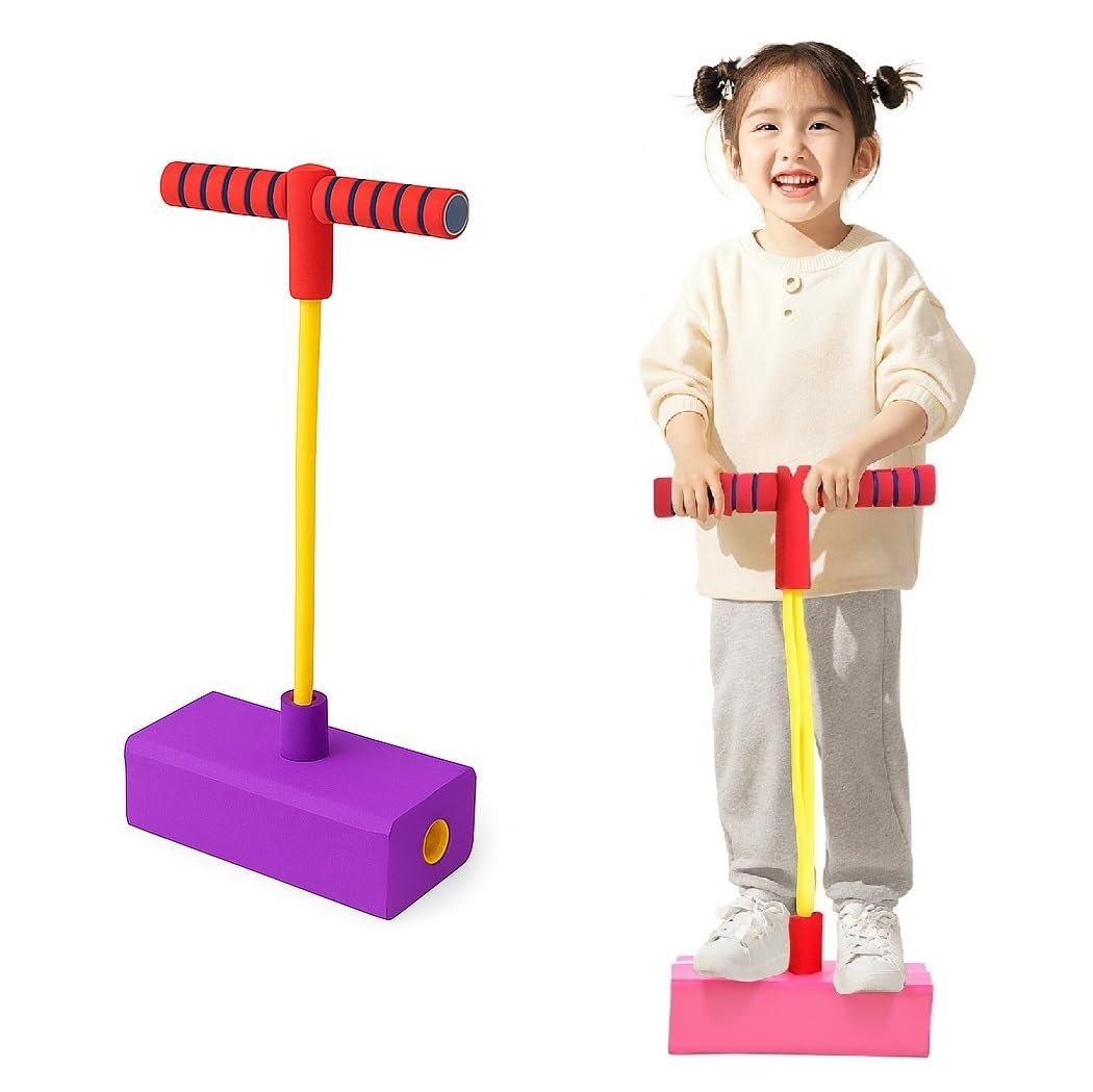 

MINORITY DESIGN Balance Hopping Jumping Sports Toy Hopping Balance Board for Kids Bouncy Soft Indoor Playground Purple