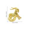 Twelve Zodiac Signs Brooch Unisex Alloy Badge Pin Fashionable and Versatile Clothing Backpack Scarf Accessories Brooch