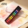 Portable Gouache Paint Set Watercolor Set Durable Solid Pigments Washable Fine Artistic Creation Kits for Kids Powder Art Supplies Sketching