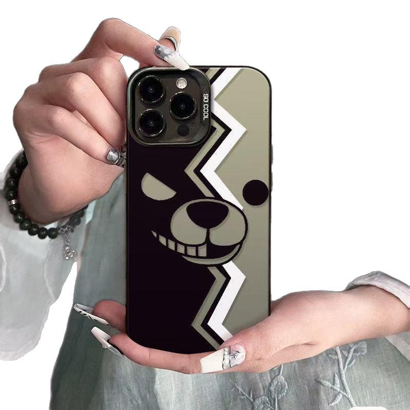 Cool Bear Face iPhone Case for Models 13 Pro Max, 14, 15, 16 Pro, 17 - Drop-proof & Stylish