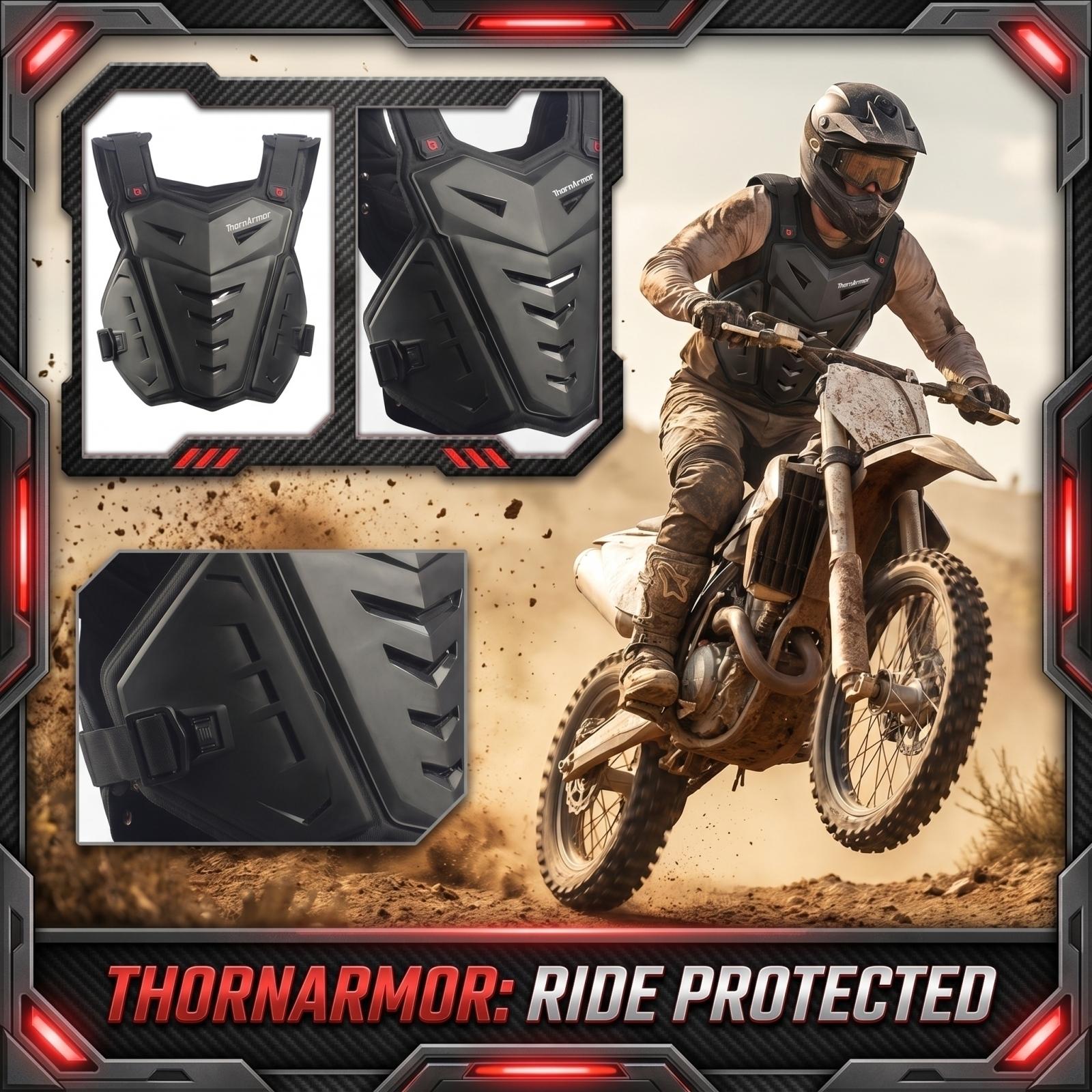 Knight Off Road Motorcycle Riding Protective Vest One Size чёрный