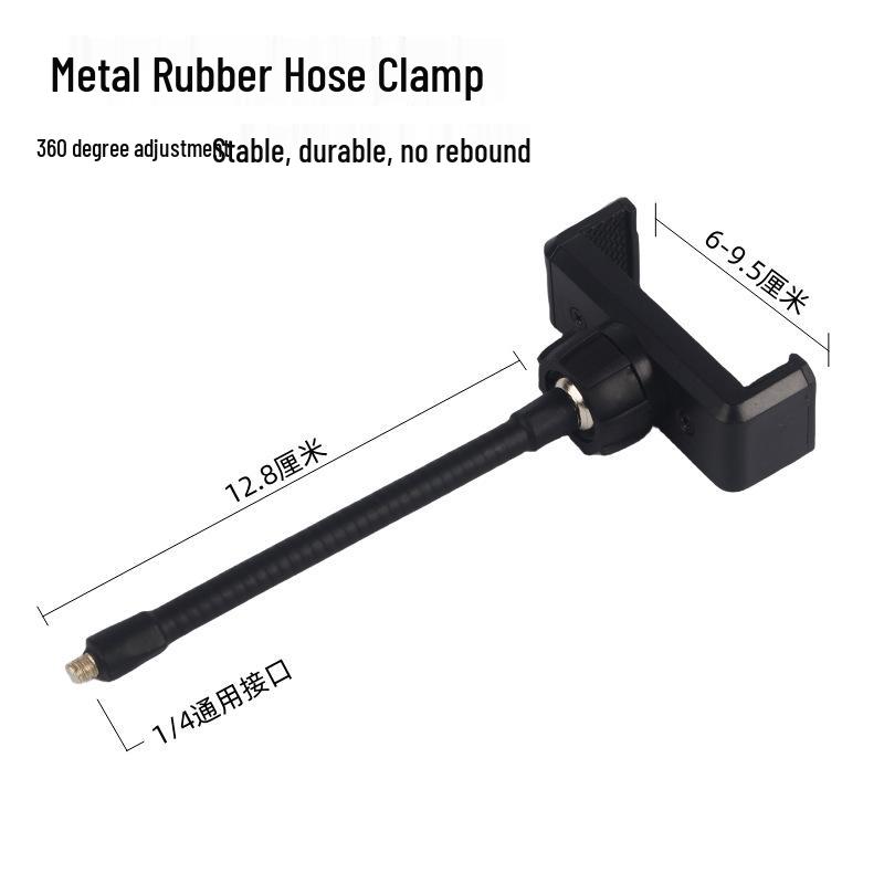 Universal Phone Clip & Tripod Stand with Rotating Head and Horizontal/Vertical Positioning