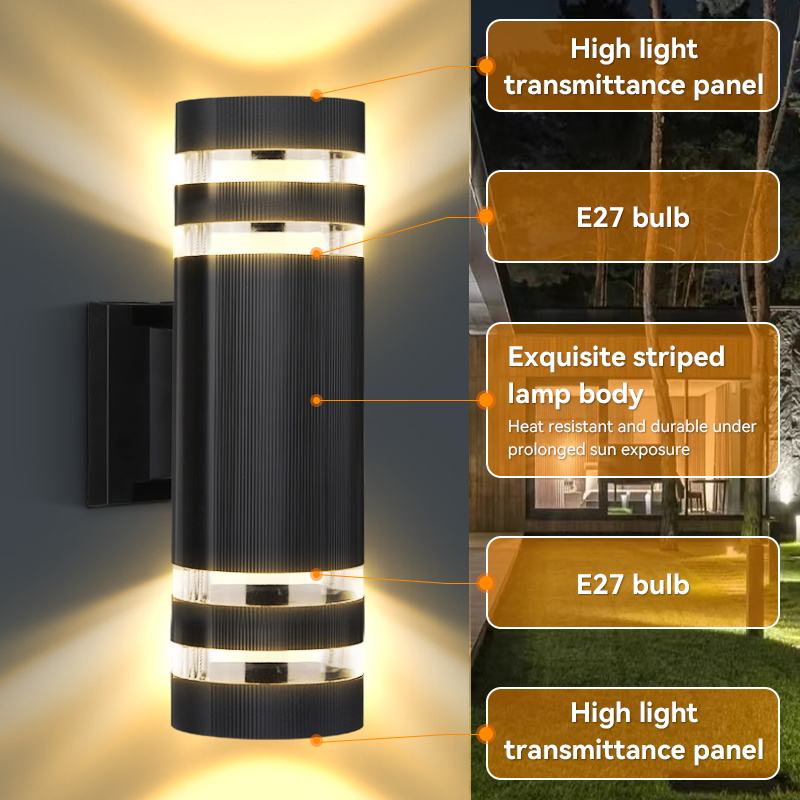 Outdoor Courtyard Ip44 Waterproof E27 Containing Warm Light Source Staircase Up and Down Lights/Led Wall Lights/Wall Lamps