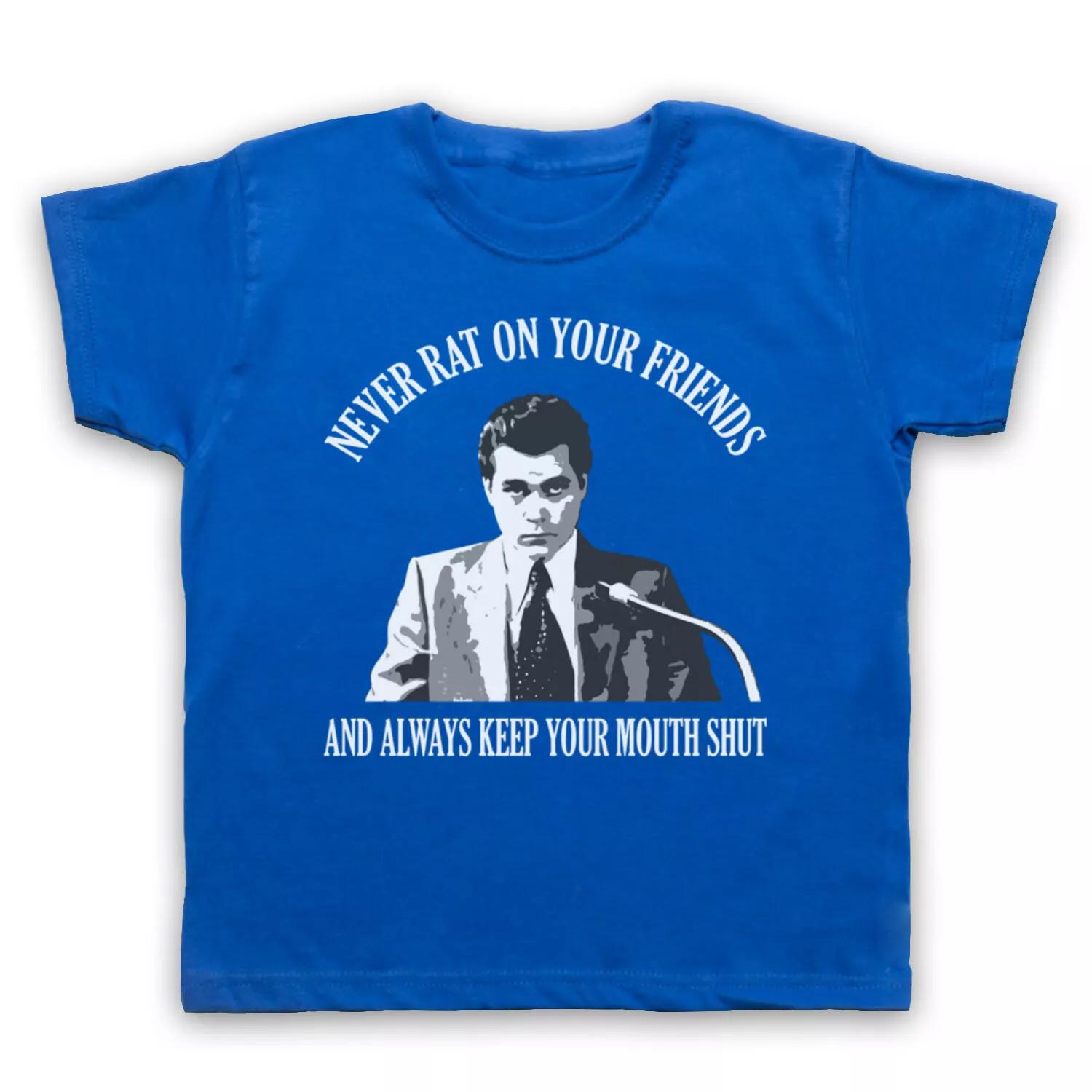GOODFELLAS HENRY UNOFFICIAL NEVER RAT ON YOUR FRIENDS KIDS CHILDS T-shirt 140