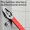 Multi Functional Sheep'S Horn Hammer with Wrench Function - Magnetic Woodworking Hammer, Polished High Carbon Steel, No Assembly Required