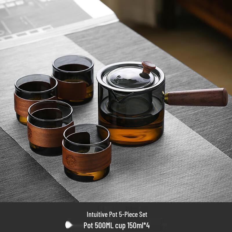 Aiqiyi DH Heat-Resistant Glass Teapot & Teacup Set