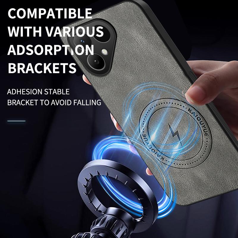 For Tecno Pova Curve 2/Tecno Pova Curve2 Case Simple Stylish Magnetic Suction Luxury PU Leather Skin-friendly Anti-drop Cover