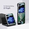 Football Sport Soccer Case for Samsung Galaxy Z Flip5 Black PC Phone Cover Z Flip 5 5G Hard Luxury Coque Zflip5 Funda Capa