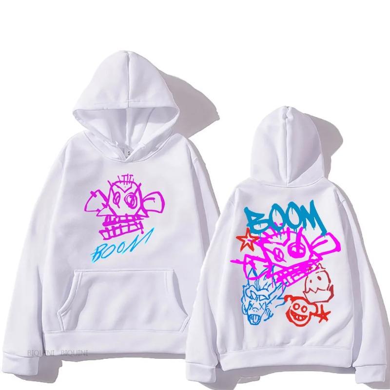 

Arcane Jinx Cartoon Hooded Long Sleeve Harajuku Kawaii Fashion Sweatshirt Graphic Printing Vintage Clothing Cute Hoodies & Hoodies Men s L белый