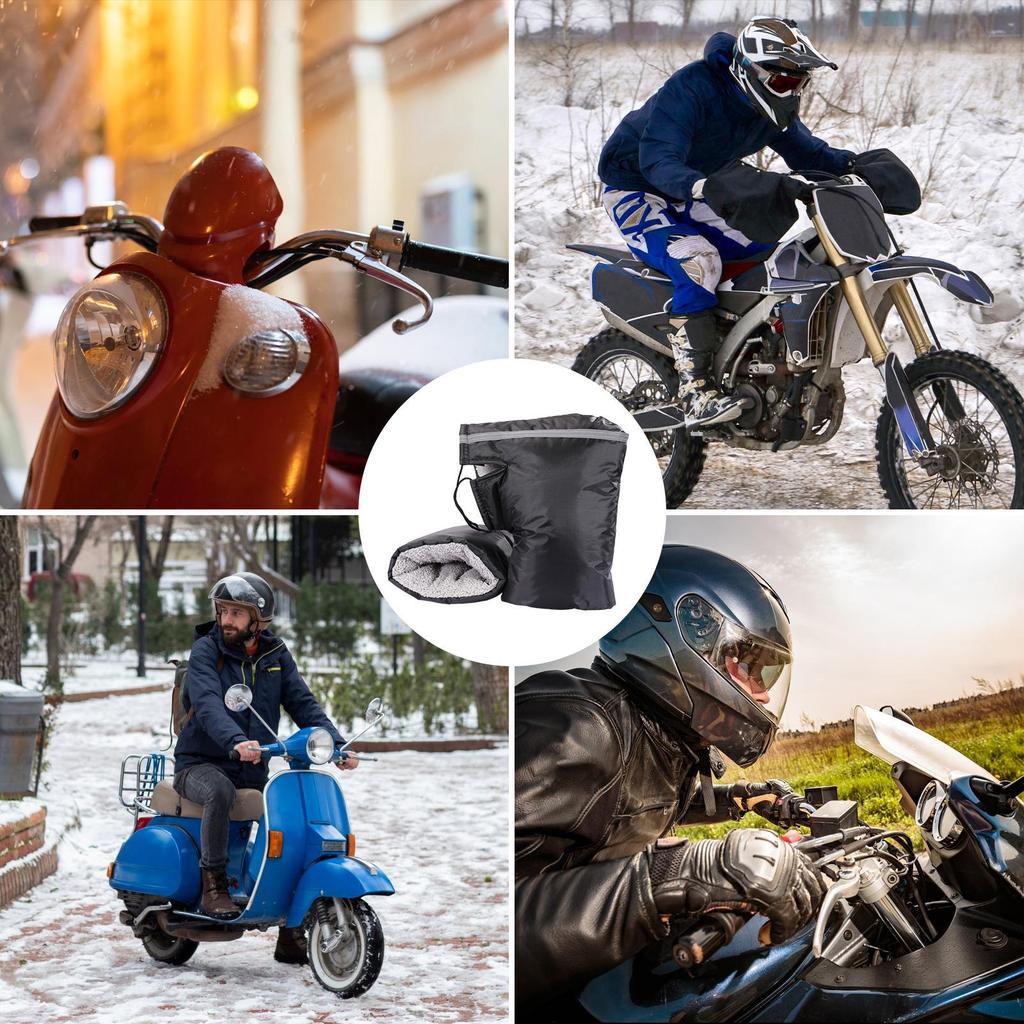 Motorcycle Handlebar Muffs Winter Mitts Warmer Gloves Waterproof Handmuffs Bicycle Handle Cover Hand Covers Warmers