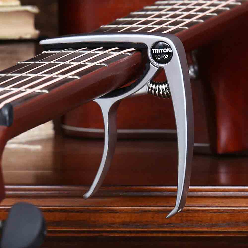High-Quality Metal Capo for Guitar - Dual-Use for Acoustic/Electric,Tone Stable Zinc Alloy Guitar Clip,Professional Music Tool