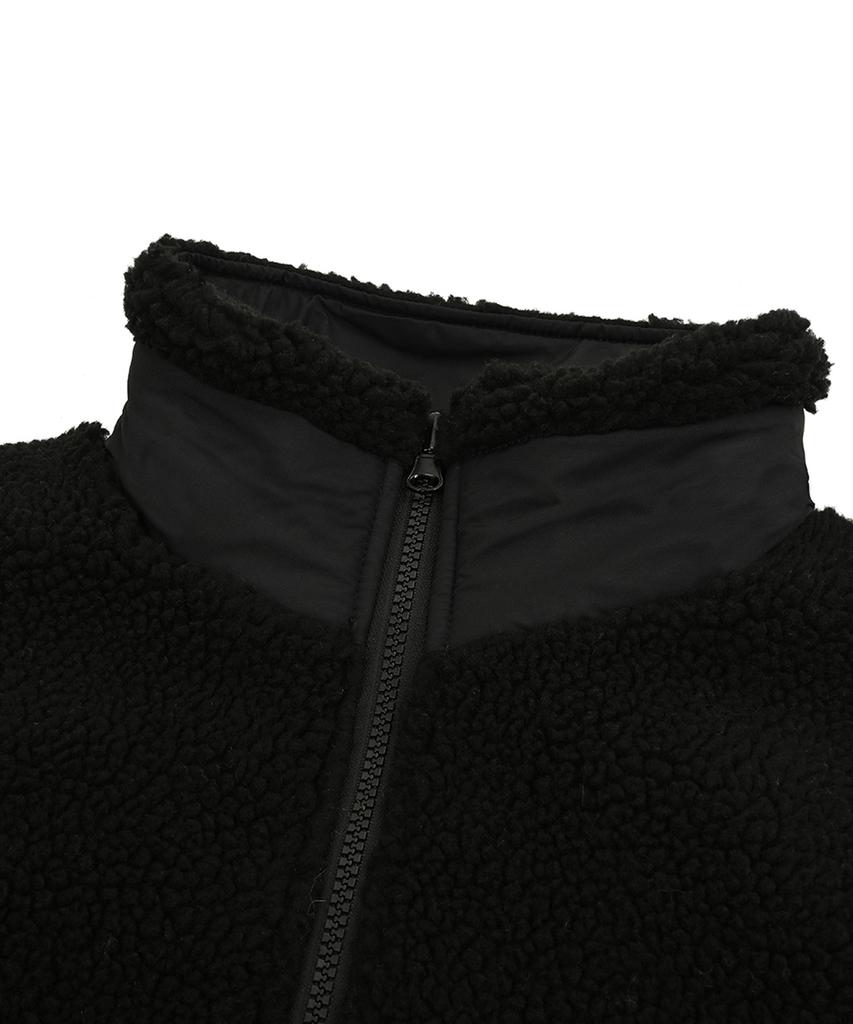 Urbanage Reversible Fleece Jacket_Black