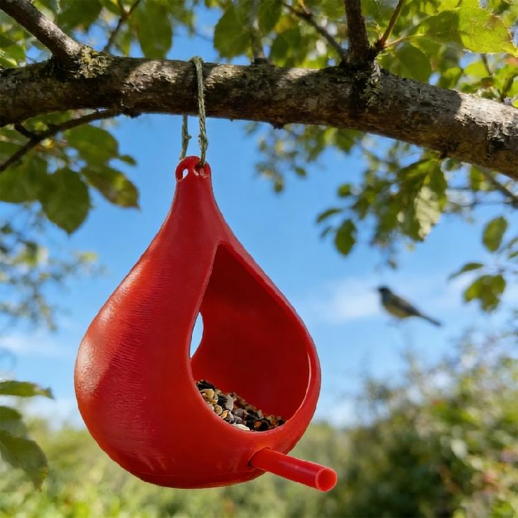 Hängender Vogelhäuschen für den Außenbereich, große Kapazität, einfaches Werkzeug zur Vogelbeobachtung und Fütterung für Garten und Hinterhof, Futterzubehör