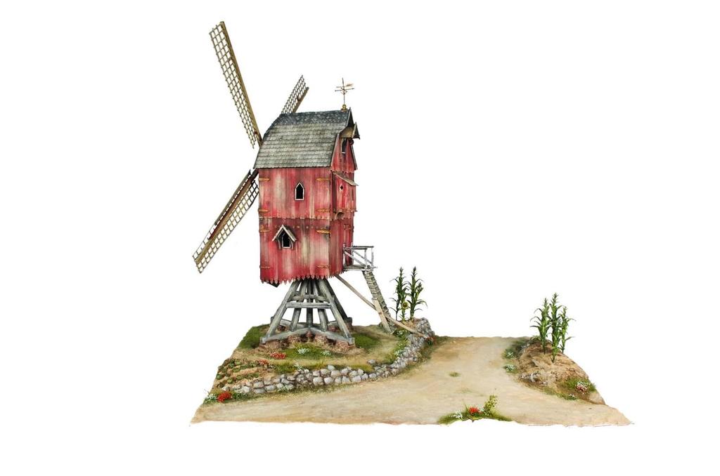 RT Diorama European Windmill Diorama Scene Model Kit RTD35049 1/35 (Scene)