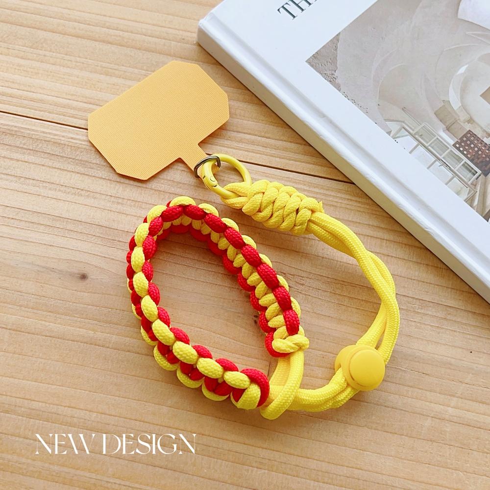 Korea INS Handwoven Adjustable Mobile Phone Universal Lanyard Wrist Strap Outdoor Sports Convenient Safety Anti-drop Rope Women