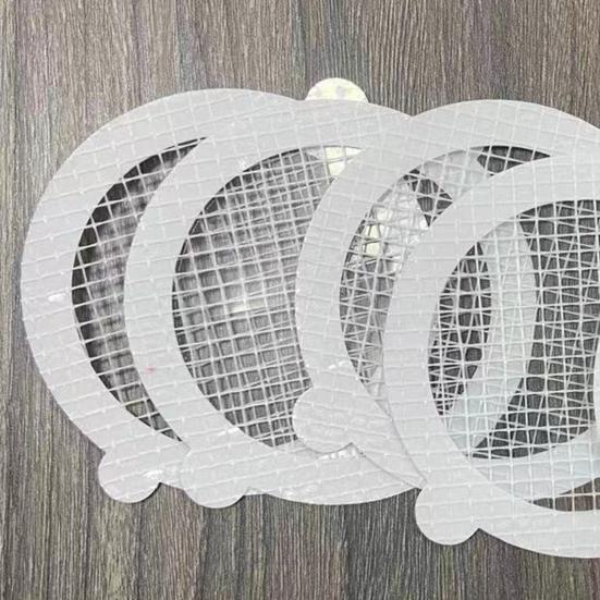 30Pcs Sink Strainers Disposable Self-adhesive Fiber Shower Drain Hair Trap Mesh Stickers for Bathroom