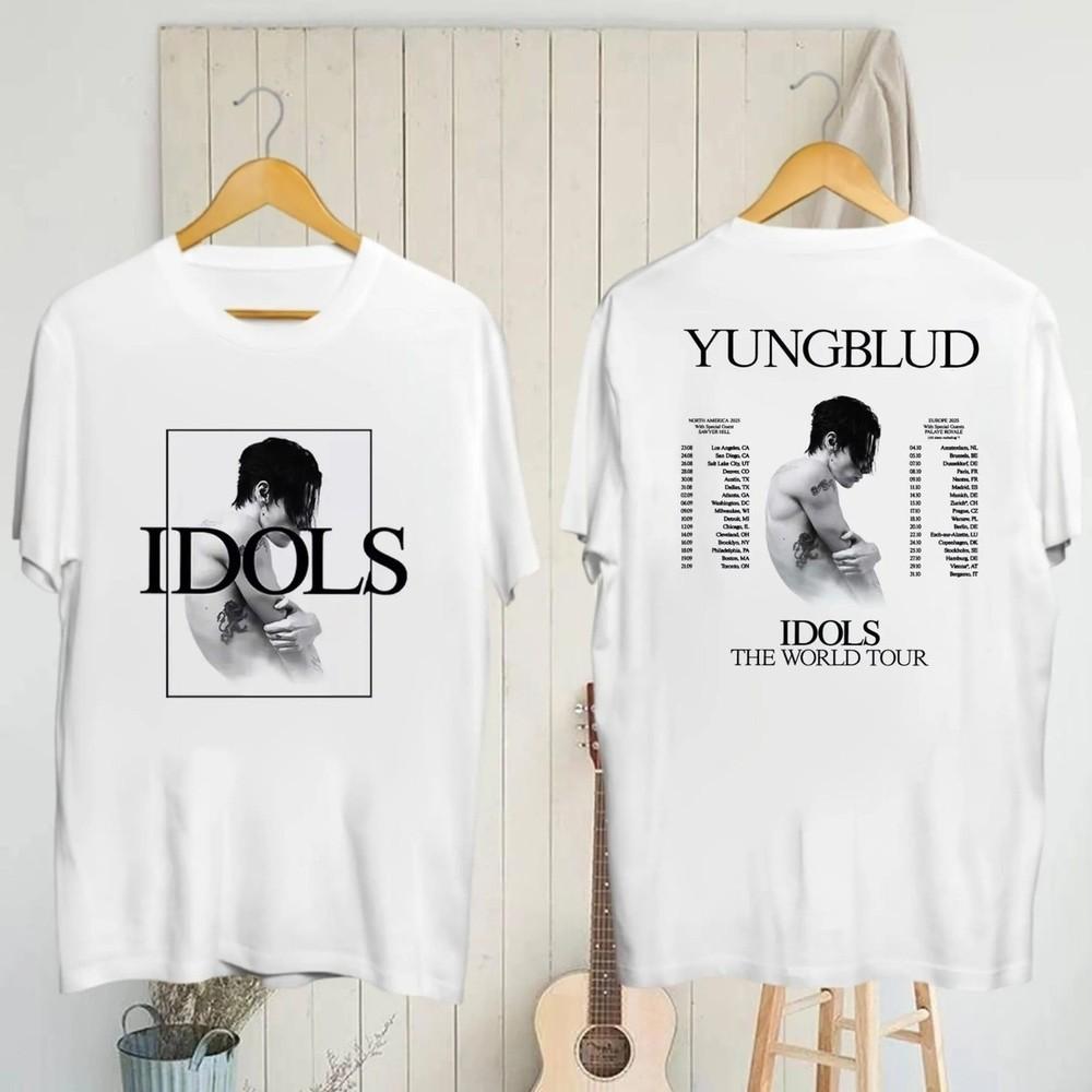Vintage Yungblud Tour 25 T-Shirt Cotton Unisex All Size T-Shirt 21D452 Unisex T-Shirt L