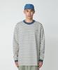 Snow Peak Heavy Cotton Border Long Sleeve T-Shirt