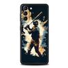 Soft TPU Phone Case For Samsung Galaxy S25 S24 S23 S22 S21 Ultra S20 FE 5G S10 S10E Plus Baseball Black Cover