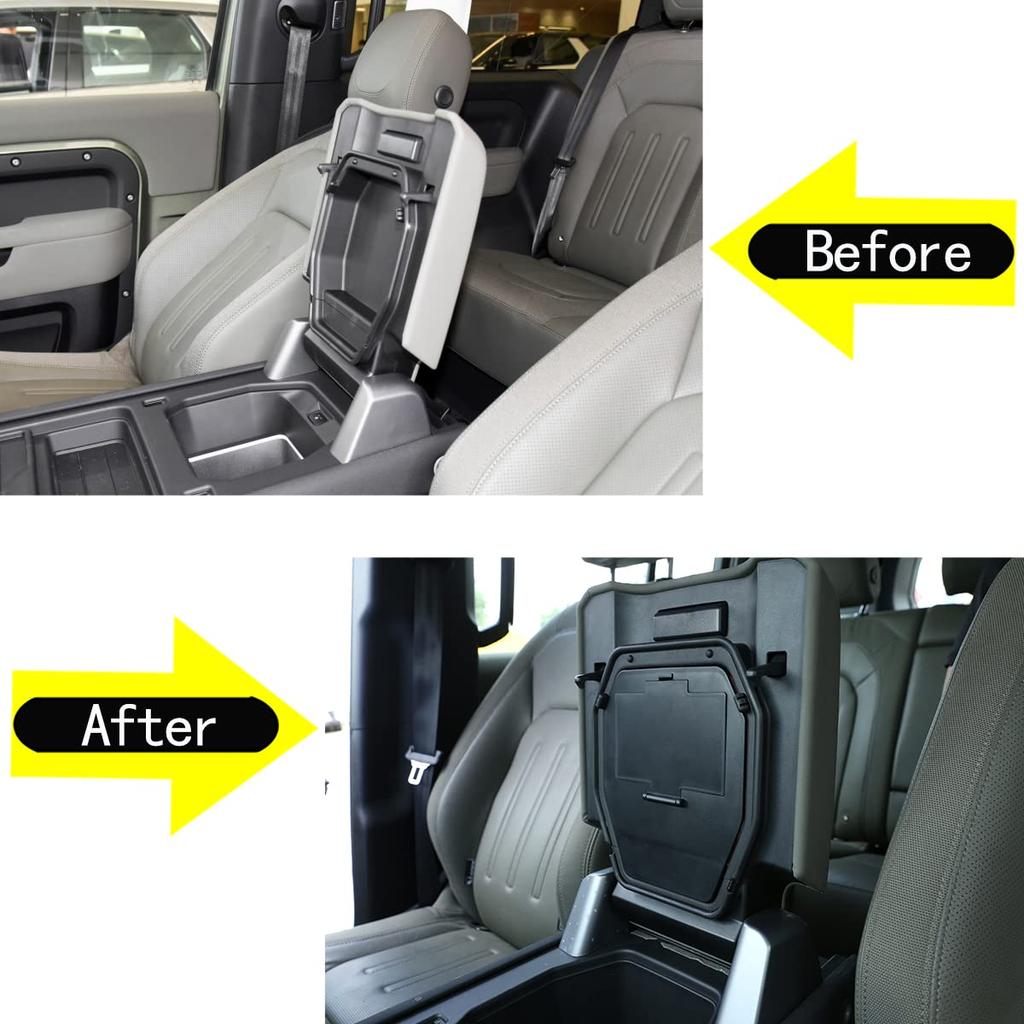 Car Armrest Privacy Storage Car ABS Set of Compatible with Land Rover Defender 110 Box, Accessory, Plastic, 1, 90, (2020, 2021, 2022, 2023)