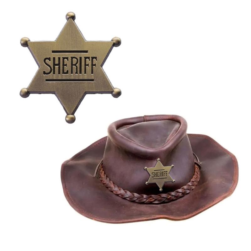 Versatile Badge Hexagonal Commemorative Badge Brooch Alloy Pin Jewelry Ornament