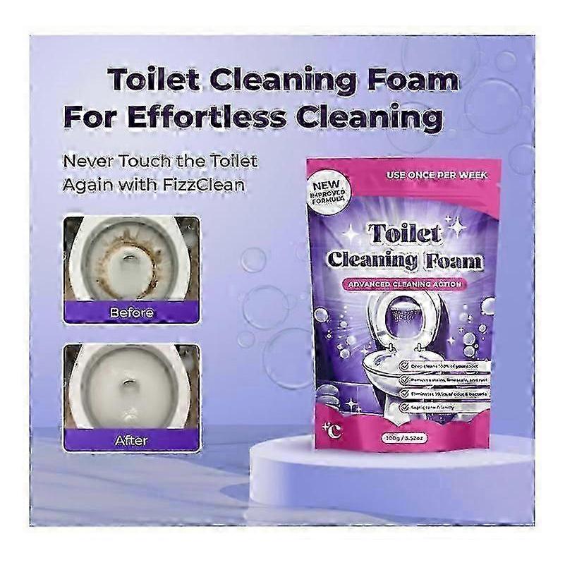 Fizzclean Čisticí pěna na toaletu, Okamžitě působící pěnový čistič Fizzclean