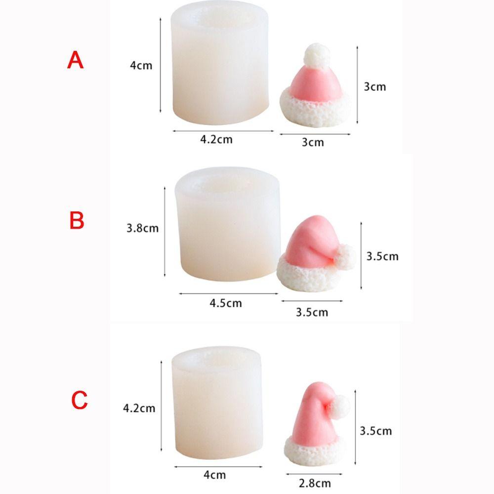 Soap Mold Christmas Hat Silicone Mold 3D Baking Mould Chocolate Candle Mold  Candle Making