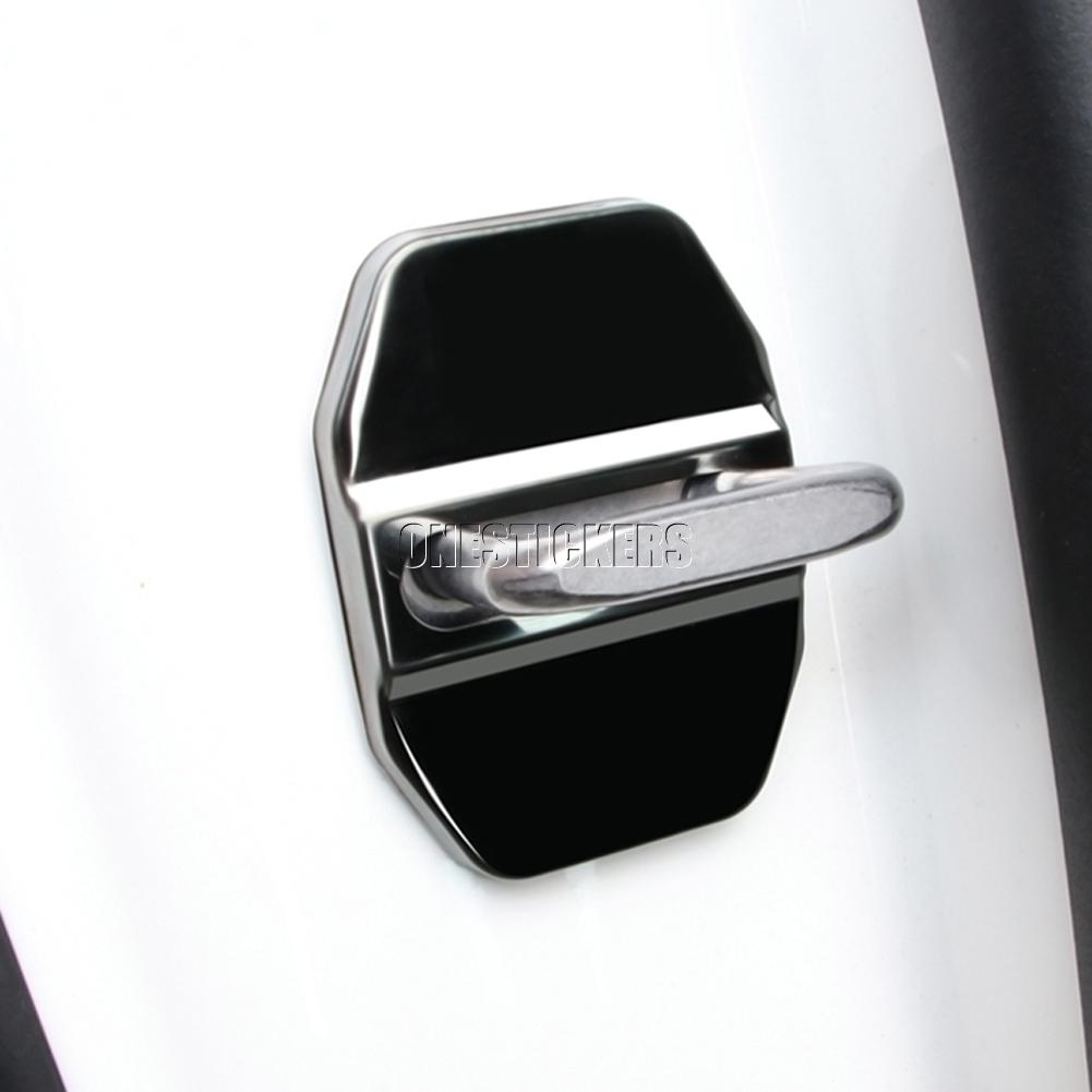 BKS2 For Mercedes Benz C Class W206 C200 C220 C260 C300 2022+ Stainless Steel Car Accessories Door Lock Buckle Protector Cover Trim