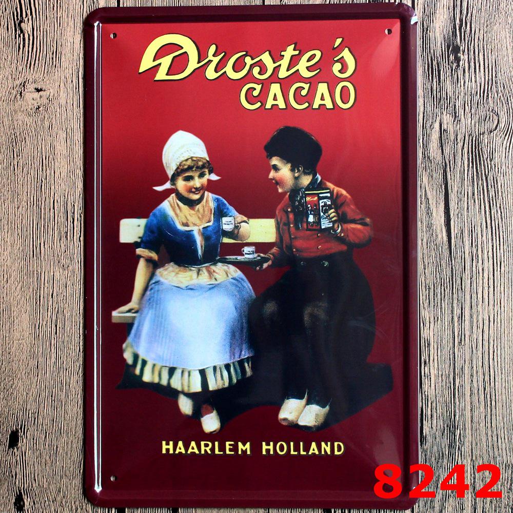 Retro Wine Tin Painting - Vintage Decor for Bar, Bedroom, or Coffee Shop
