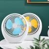 USB Fan Quiet Operation 3Speeds Quiet Operation USB Rechargeable for Home and Office Powerful Cooling