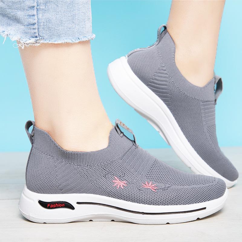 

Новые дышащие сетчатые кроссовки, легкие, удобные повседневные кроссовки с мягкой подошвой 40 серый