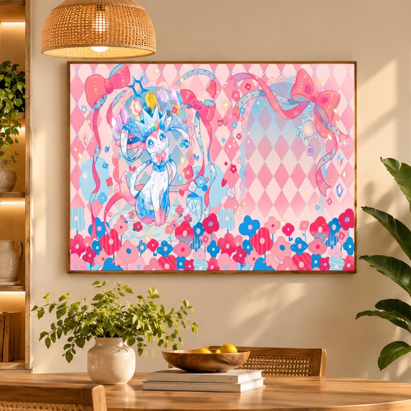 5D Diamond Painting Sylveon DIY Full Drill Diamond Art Kit Home Decoration