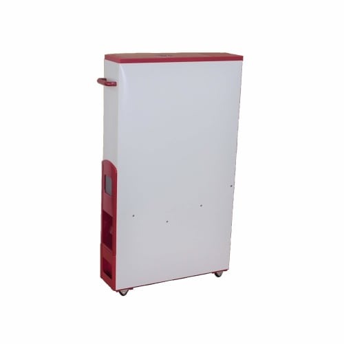 SAMICK Slim Rice Dispenser (Rice Container) for Wash-Free Rice, 12kg, RE-280-3RW, Red/White