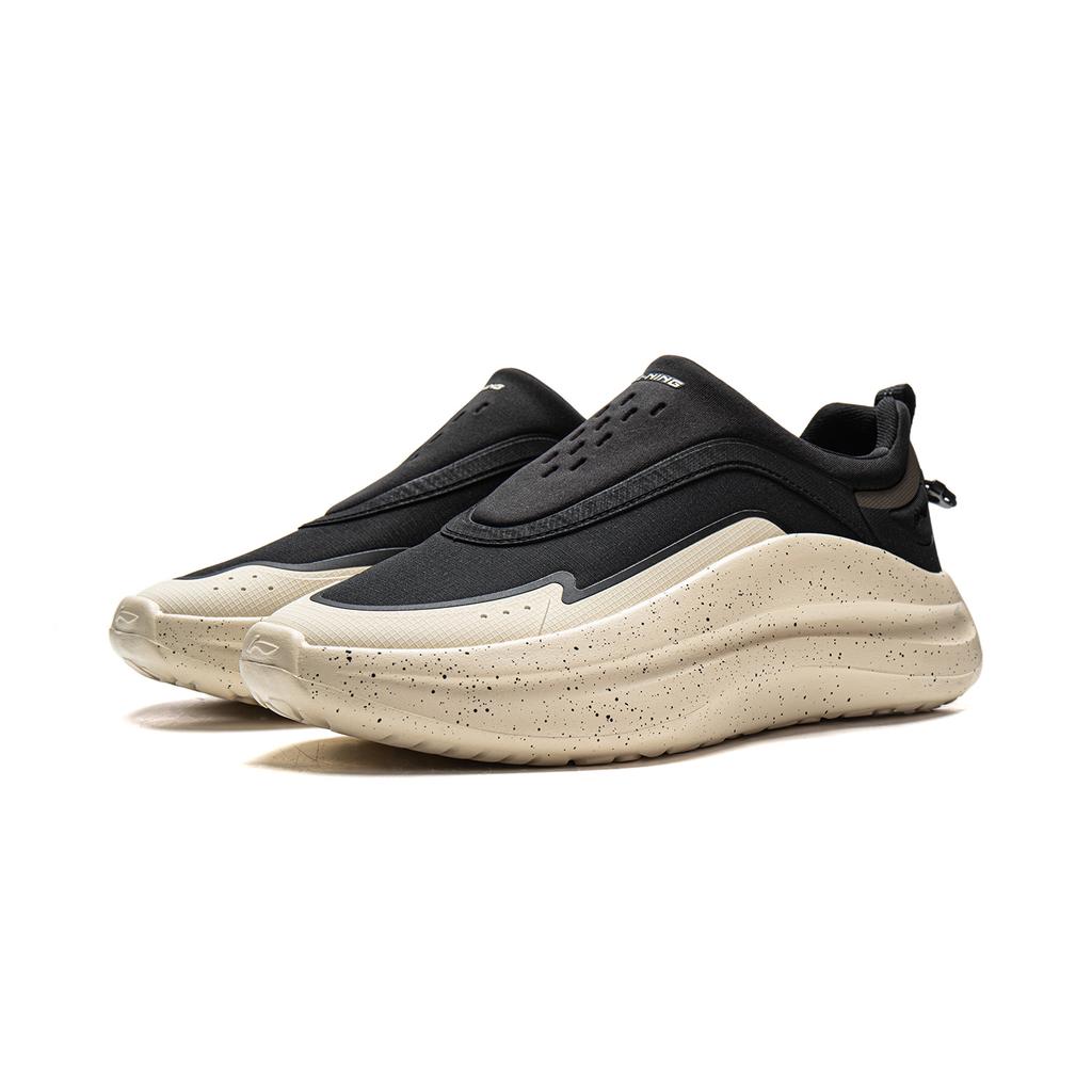 Li Ning Cloud Wave Lycra Amortizare Rezistent la Alunecare Rezistent la Abraziune Ușor Elasticitate Partea Inferioară Pantofi Casual Bărbați AGLV187-4