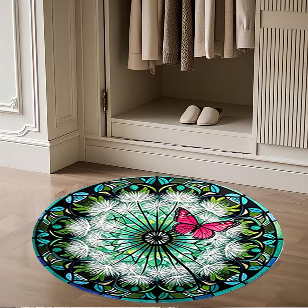 1pc home carpet dandelion design non slip office decor gift living room bedroom