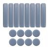 ABGR-16 Pcs Furniture Glides PTFE Sliders Self-Adhesive Furniture Glides Set Round Square For Furniture Easy Movers