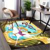 Office Rug Rapunzel, Prince Theme 3D Printed Anti-Slip Rug-Machine Washable for Living Room