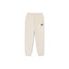 Letter Print Elastic Waistband Cuffed Knit Joggers Kids Bottoms Oatmeal VN000JZC2N1